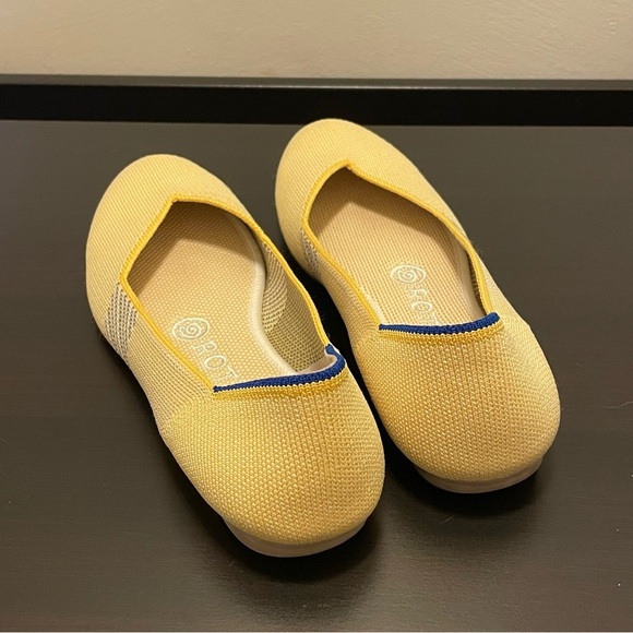 ROTHY'S Rounded Toe Flats in Sunshine - Picture 5 of 9